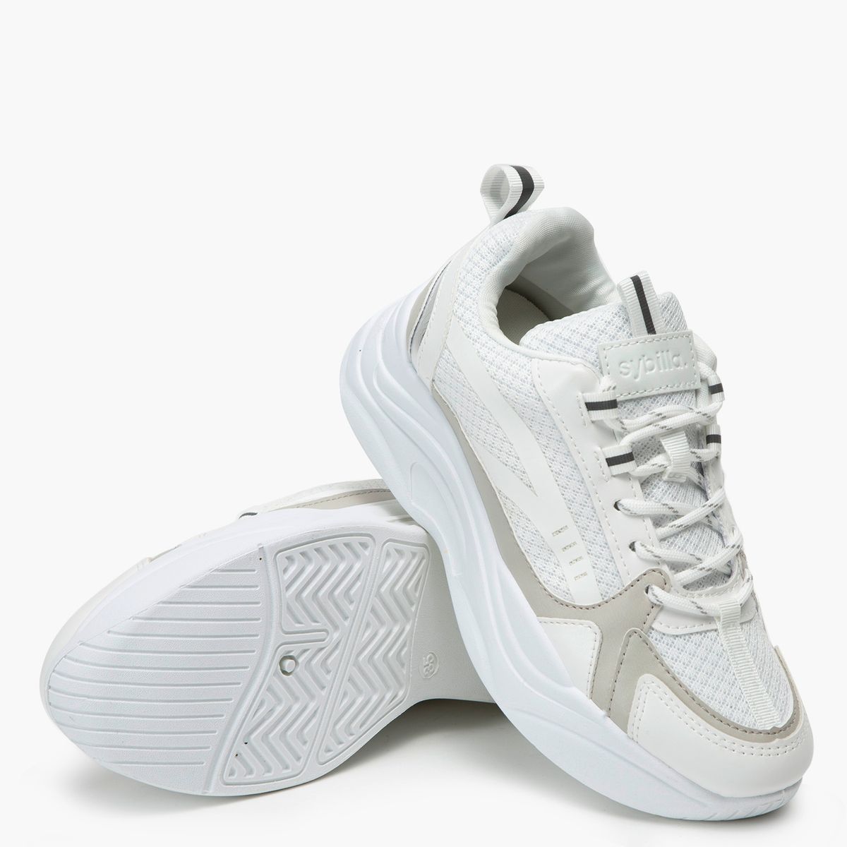 SYBILLA - Zapatilla Urbana Mujer Blanca