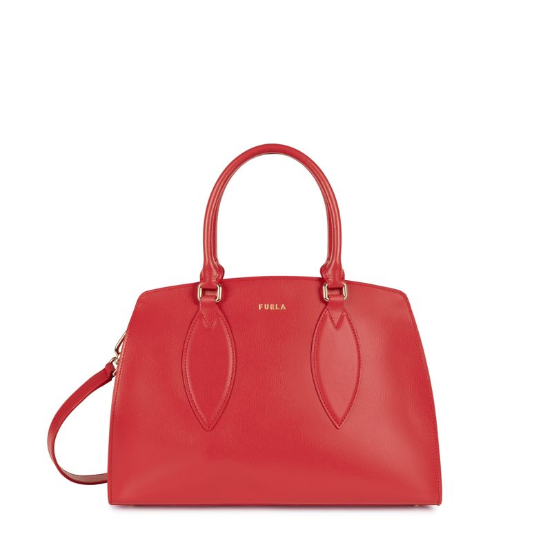 FURLA - Furla Cartera De Cuero Doris Roja