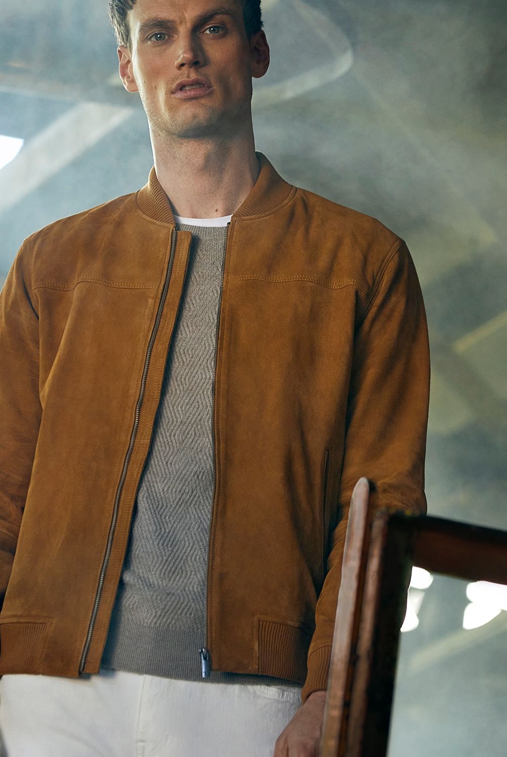 WOLF&HANK - Chaqueta Cuero Hombre
