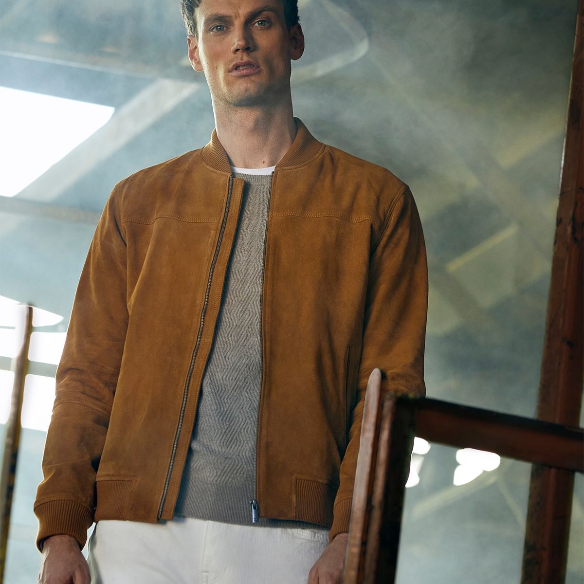 WOLF&HANK - Chaqueta Cuero Hombre