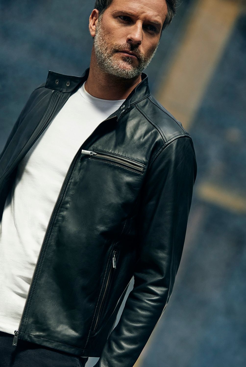 WOLF&HANK - Wolf&Hank Chaqueta Cuero Hombre