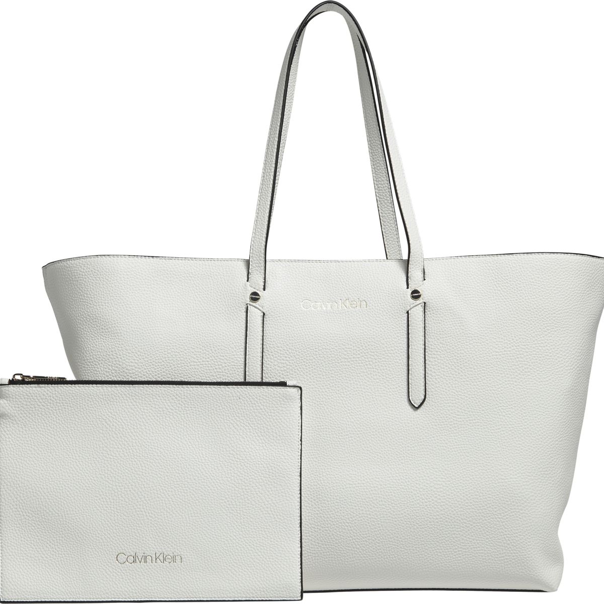 CALVIN KLEIN - Cartera Ck Shopper Blanca