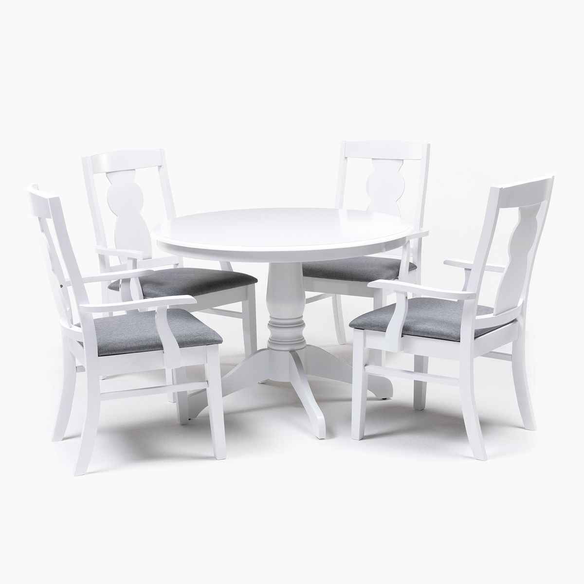 ROBERTA ALLEN - Juego de Comedor Comedor Euro 4 Sillas Blanco Roberta Allen