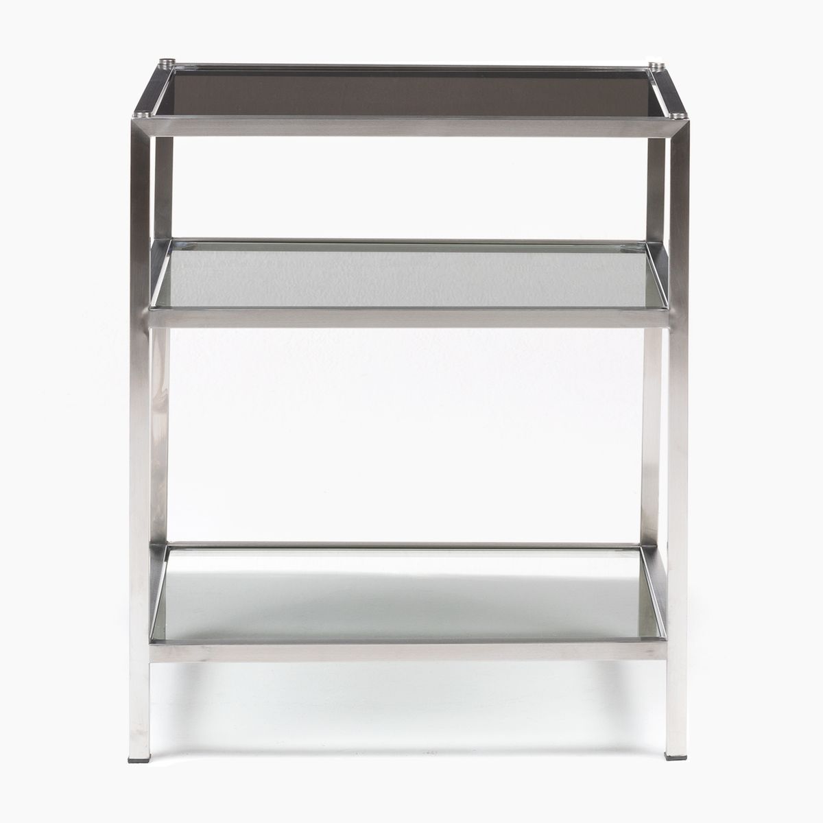 BASEMENT HOME - Mesa Lateral Basement Home Acero y Vidrio Rectangular