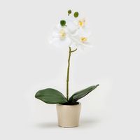 Planta Artificial Flor Orquídea 33 Cm