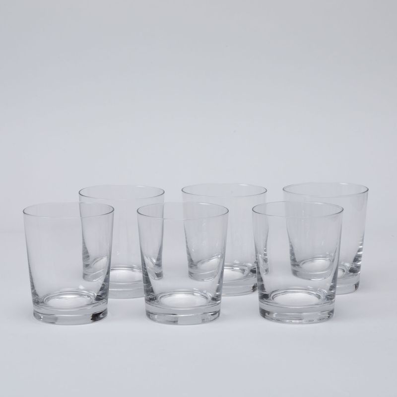 KROSNO - Vasos Cortos Set 6 Vidrio Cono 250ml Krosno