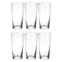 Vasos Altos Set 6 Vidrio Cono 350ml