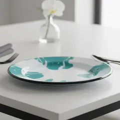 ROBERTA ALLEN - Plato Enlozado Turquesa 20 Cm