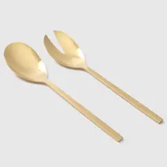 BASEMENT HOME - Set 2 Piezas Servir Ensalada Gold Dorado