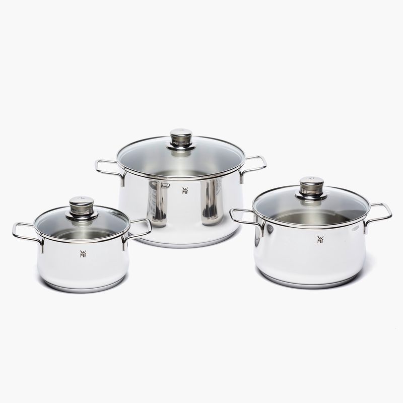 WMF - Batería de Cocina de Acero Diadem Plus 6 Piezas Wmf