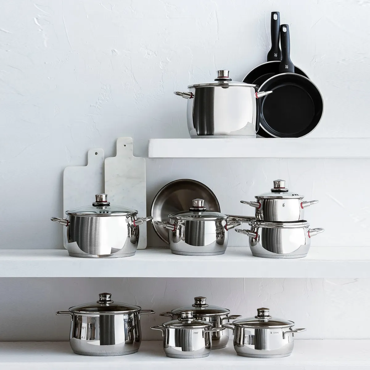WMF - Batería de Cocina de Acero Diadem Plus 6 Piezas Wmf