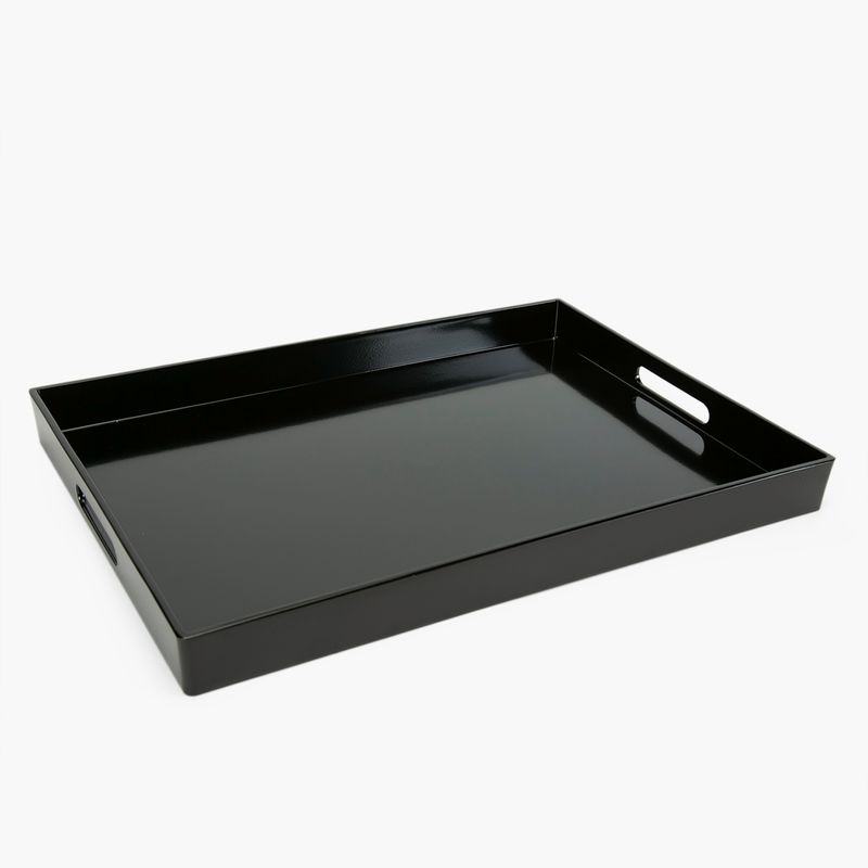 MICA - Bandeja Rectangular Mica Belle Negra 48x35 cm