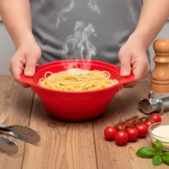 MICA - Colador Plegable De Silicona Rojo