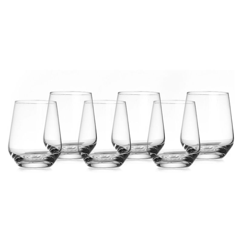 KROSNO - Set 6 Vasos Cortos 6 Vidrio Tulip 480Ml Krosno