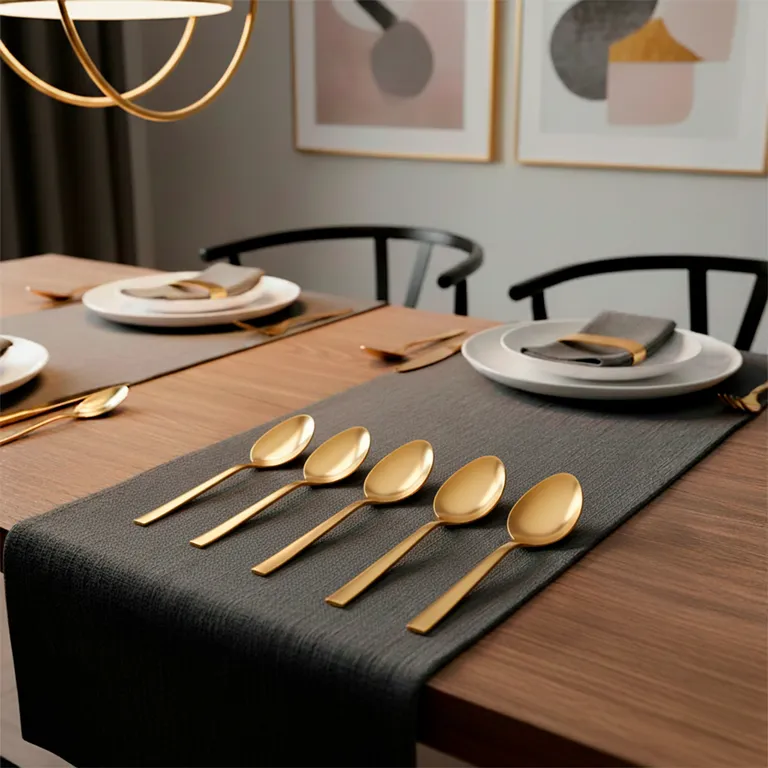Set de 6 Cucharas Té Gold