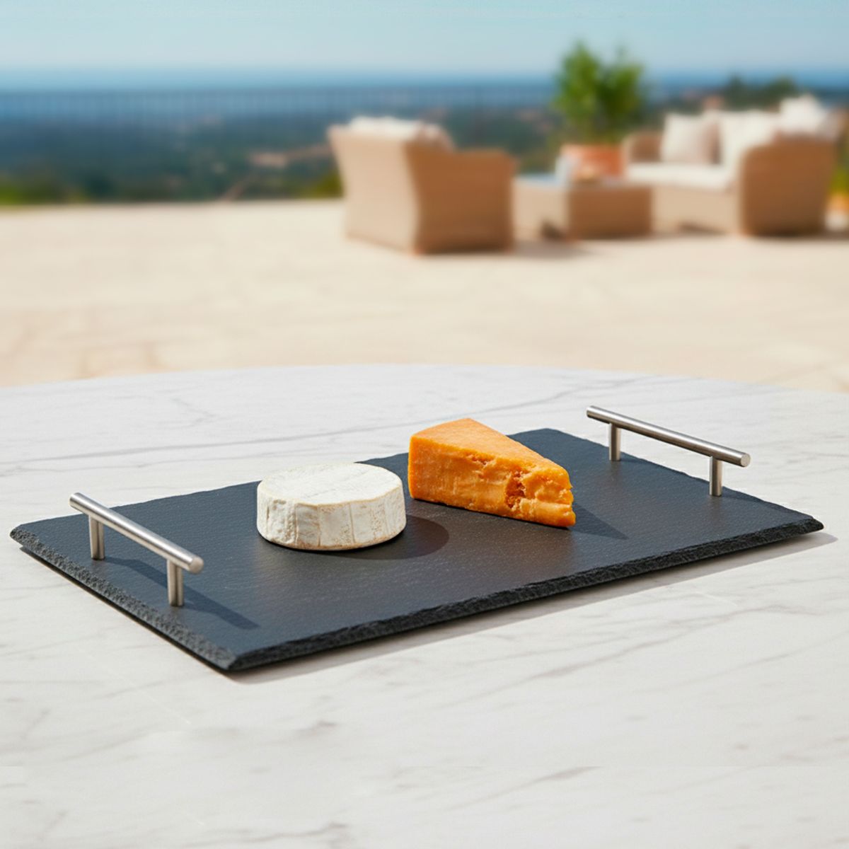 BASEMENT - Tabla Aperitivo 45x28 cm Piedra Pizarra Basement Home