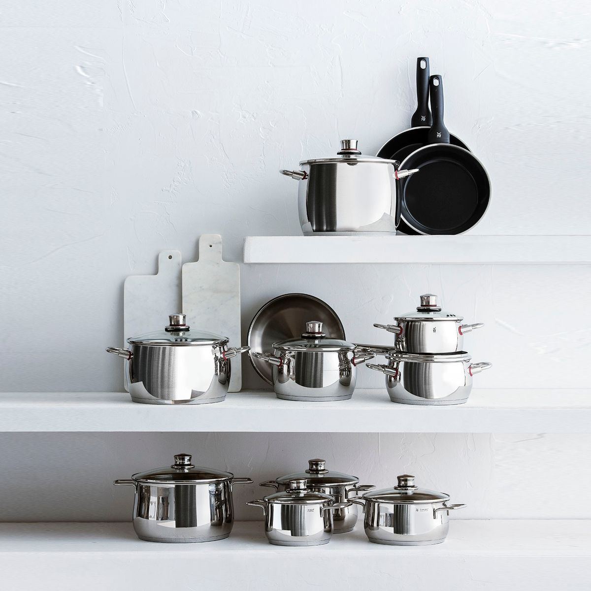 WMF - Batería De Cocina Acero Inoxidable Provence Plus 9 Piezas