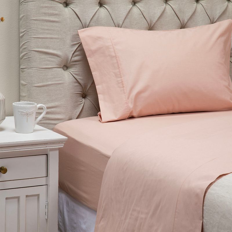 TEXTIL VIÑA - Juego de Sábanas Textil Viña Polialgodón 180 Hilos Beige
