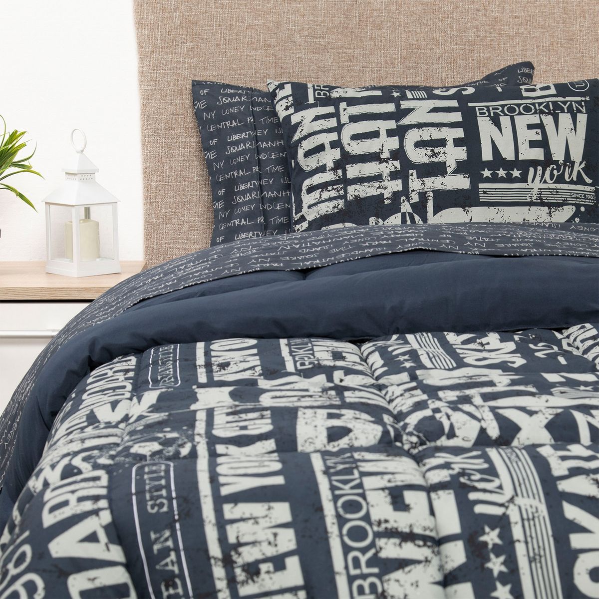 MICA - Plumón + Juego De Sábanas Ny