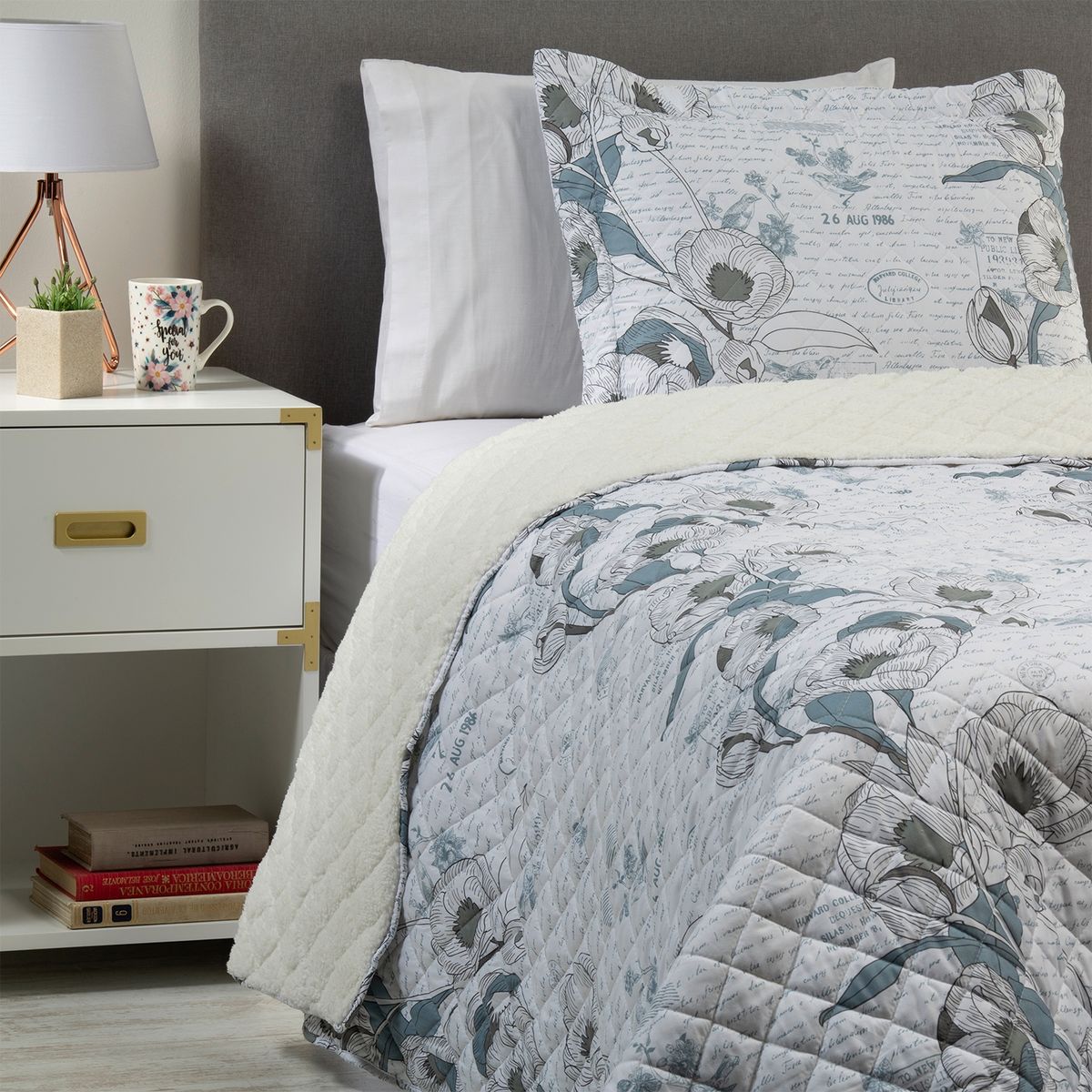 MICA - Cubrecama  + Fundas de Almohada Mar Victoria Sherpa