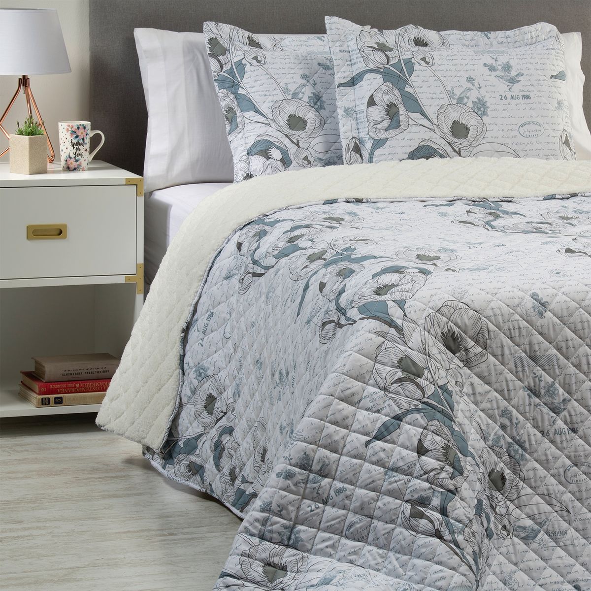 MICA - Cubrecama  + Fundas de Almohada Mar Victoria Sherpa