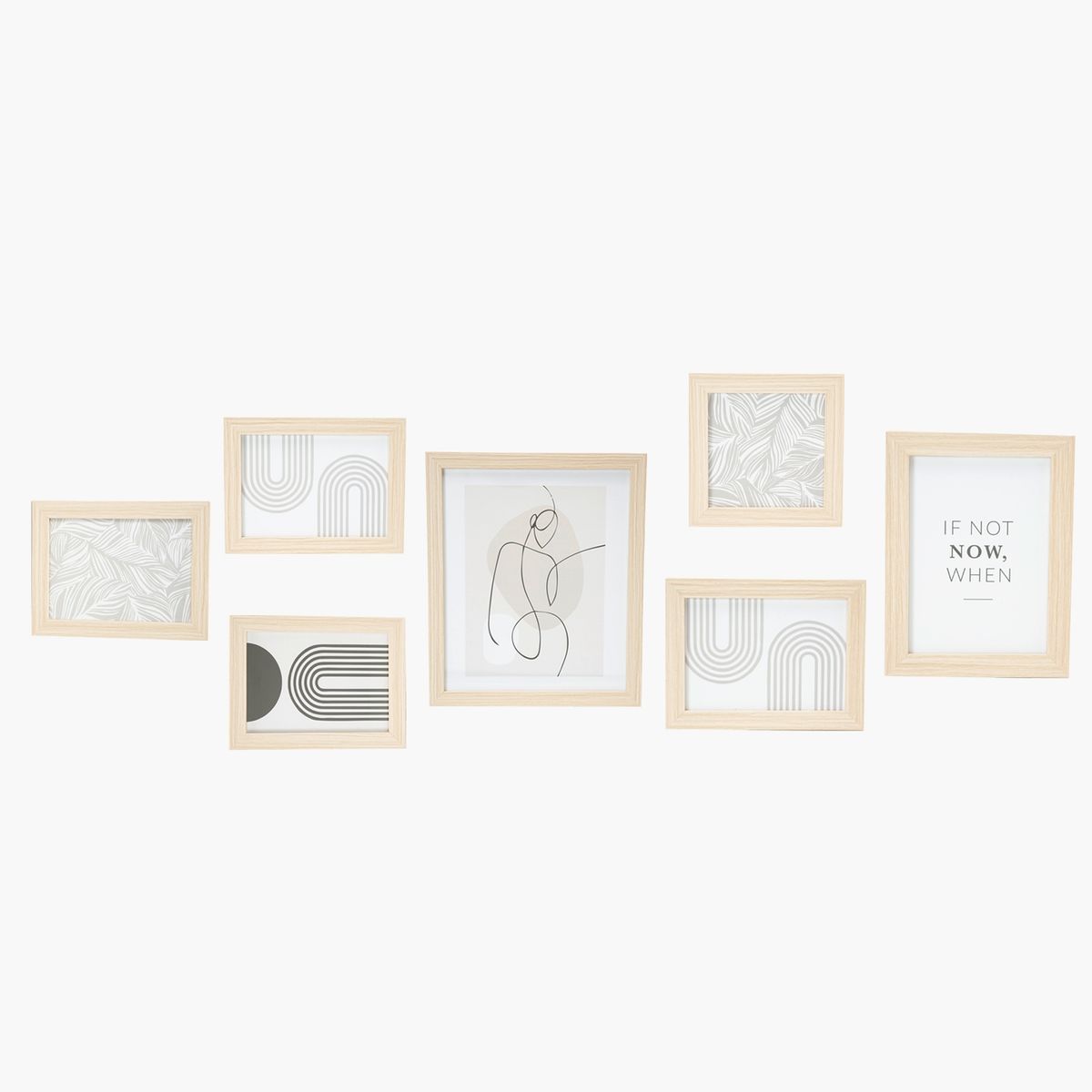 MICA - Marco de Fotos Madera Set 7 Marcos Mica