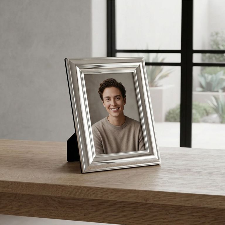 Marco de Foto Bold Plateado Adorno Decorativo