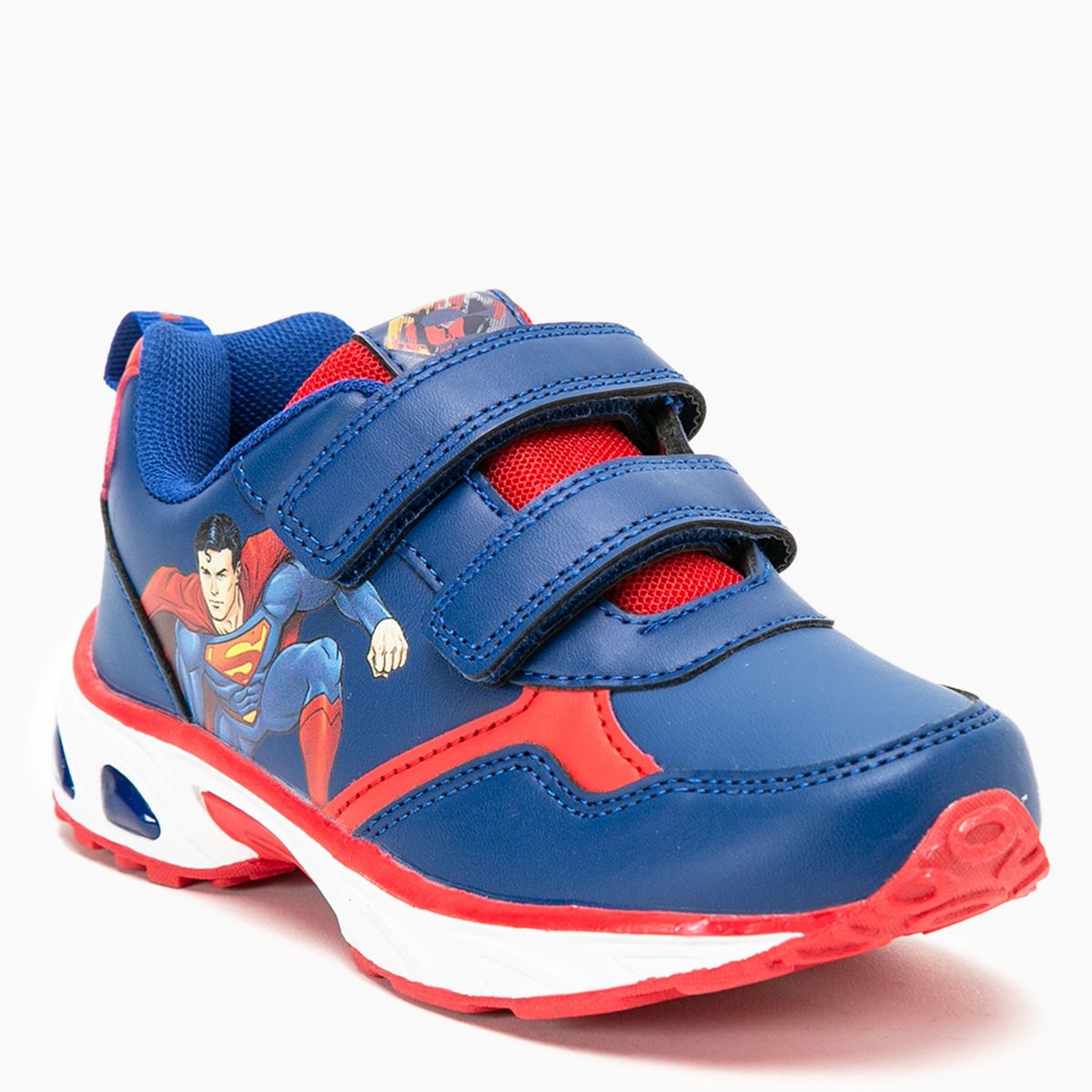 WARNER BROS - Zapatilla con Luces Niño Azul Warner Superman