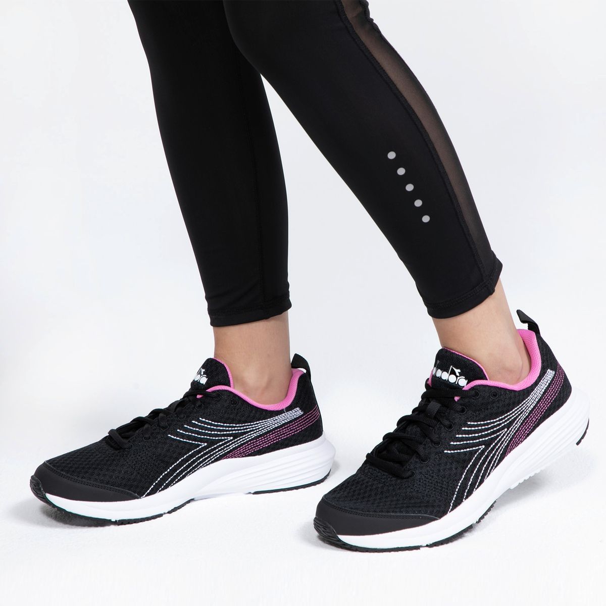 DIADORA - Zapatilla Running Mujer Negro Diadora
