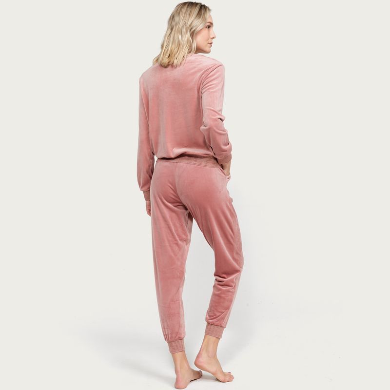 UNIVERSITY CLUB - Pijama mujer velvet