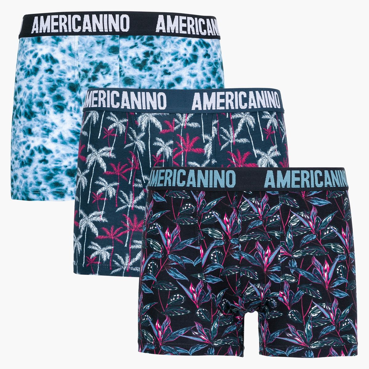 AMERICANINO - Pack De 3 Bóxers Algodón Hombre Americanino