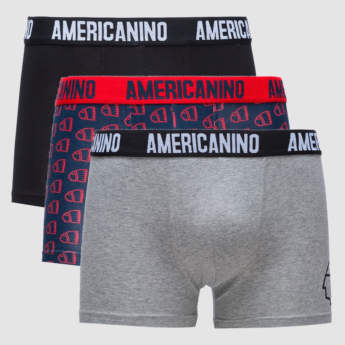 AMERICANINO - Pack De 3 Boxer Algodón Hombre Americanino