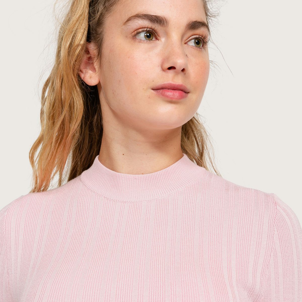 SYBILLA - Sweater Manga Larga Cuello Alto Mujer Sybilla