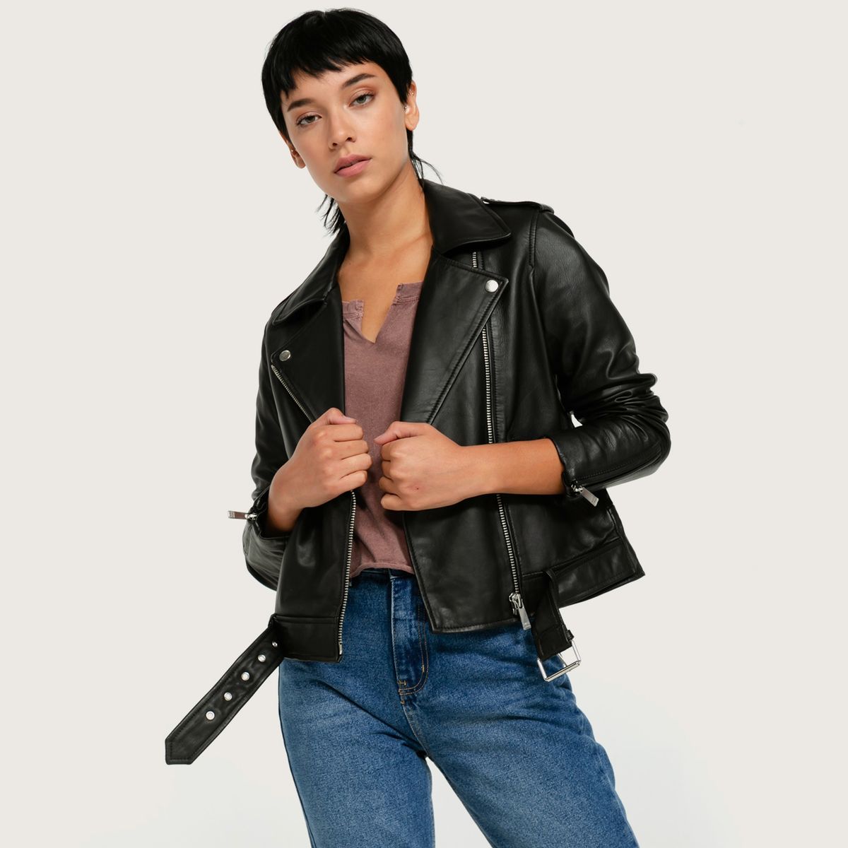 AMERICANINO - Chaqueta Cuero