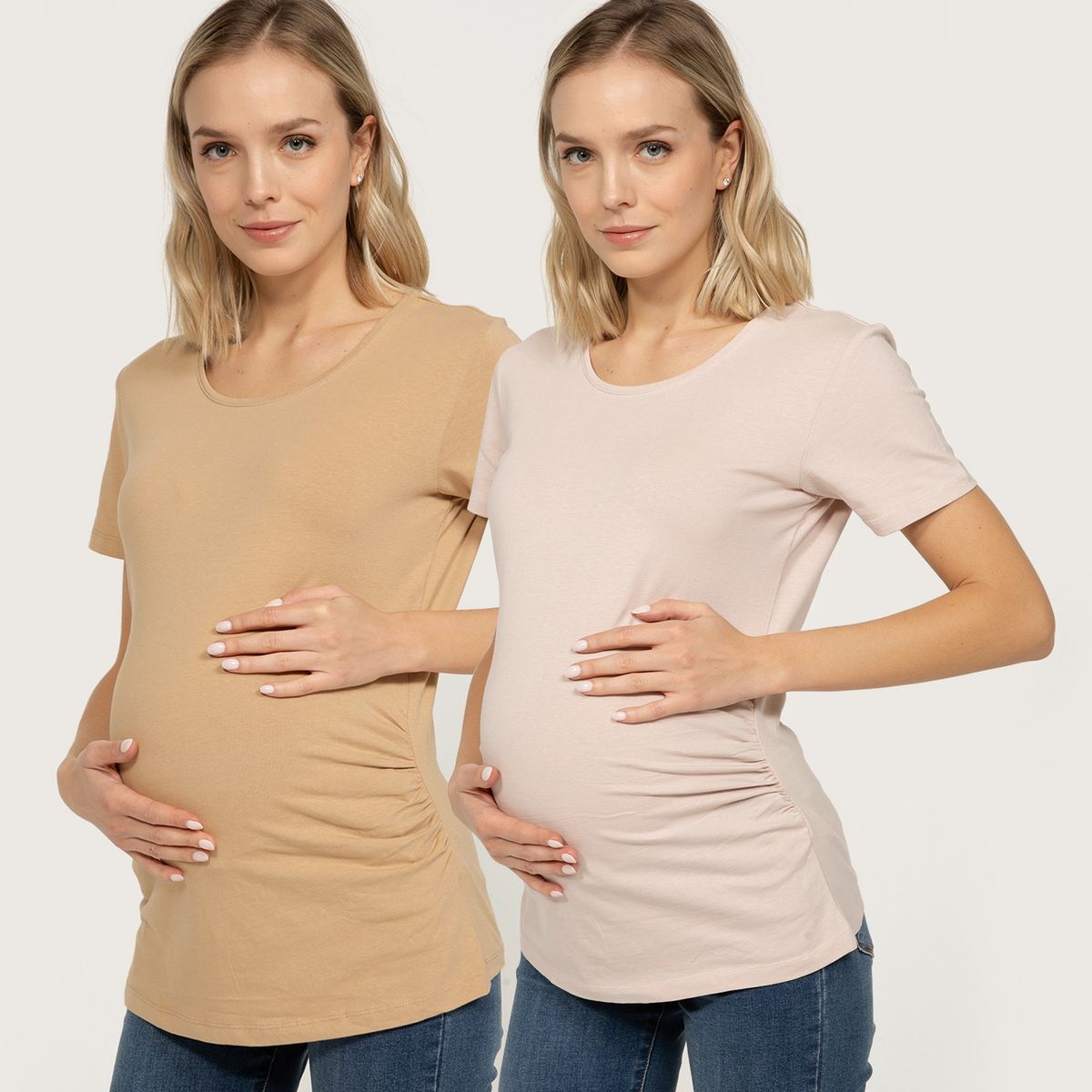 UNIVERSITY CLUB - University Club Polera Manga Corta Algodón Orgánico Maternal Mujer