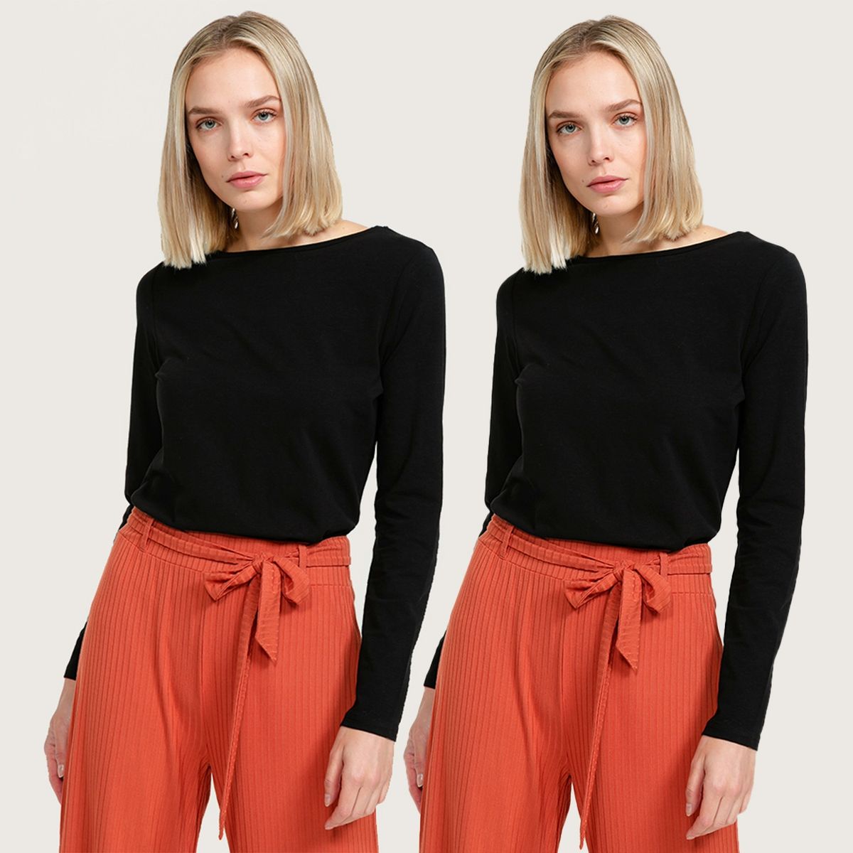 UNIVERSITY CLUB - Pack 2 poleras manga larga mujer