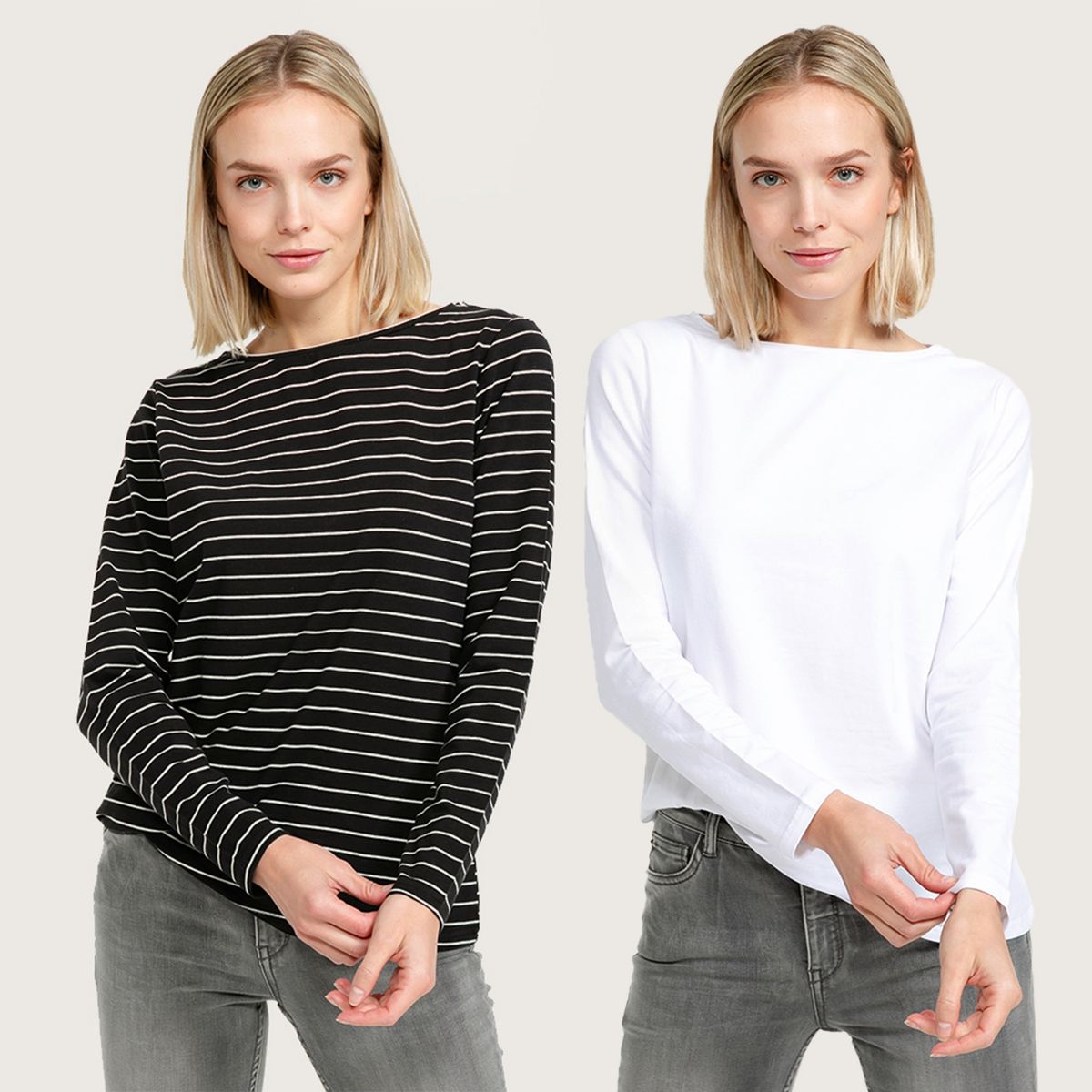 UNIVERSITY CLUB - Pack 2 poleras manga larga mujer