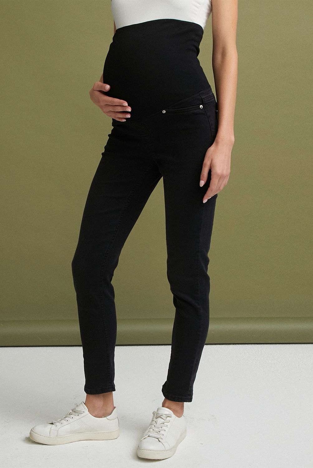 UNIVERSITY CLUB - University Club Jeans Skinny Tiro Medio Maternal Mujer