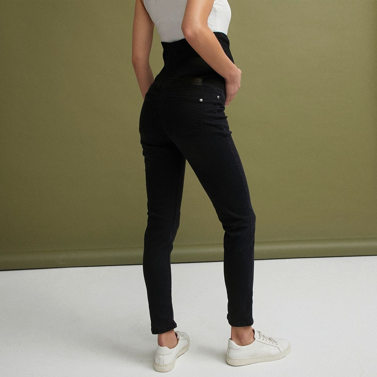 UNIVERSITY CLUB - University Club Jeans Skinny Tiro Medio Maternal Mujer