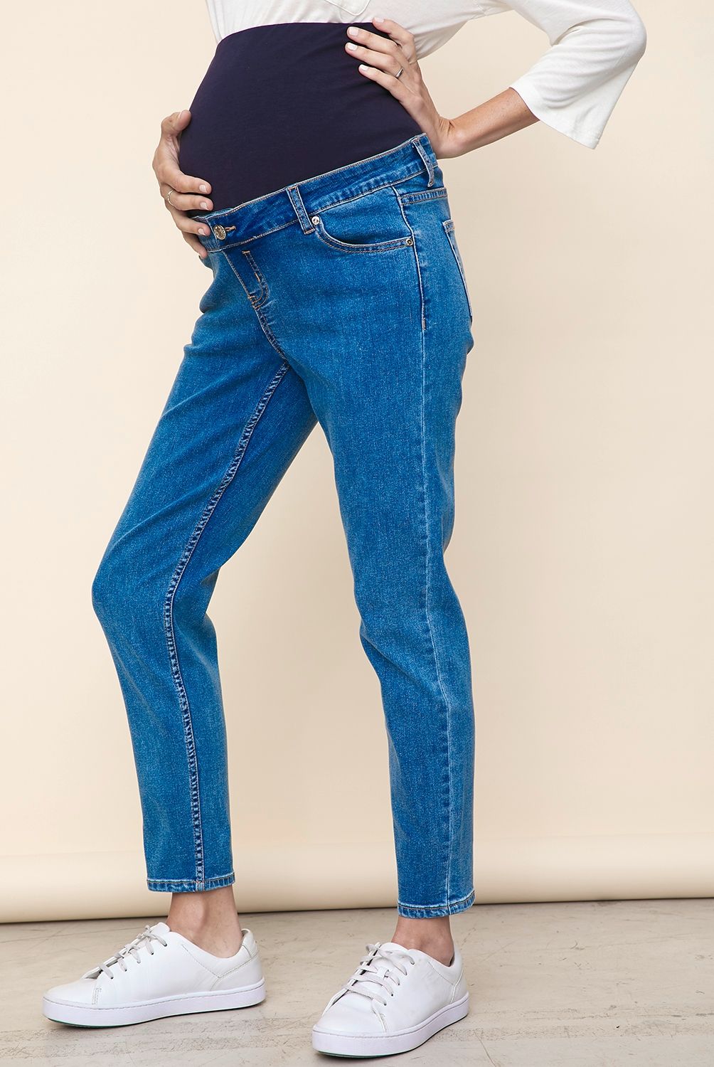 UNIVERSITY CLUB - Jeans Skinny Tiro Bajo Maternal Mujer University Club