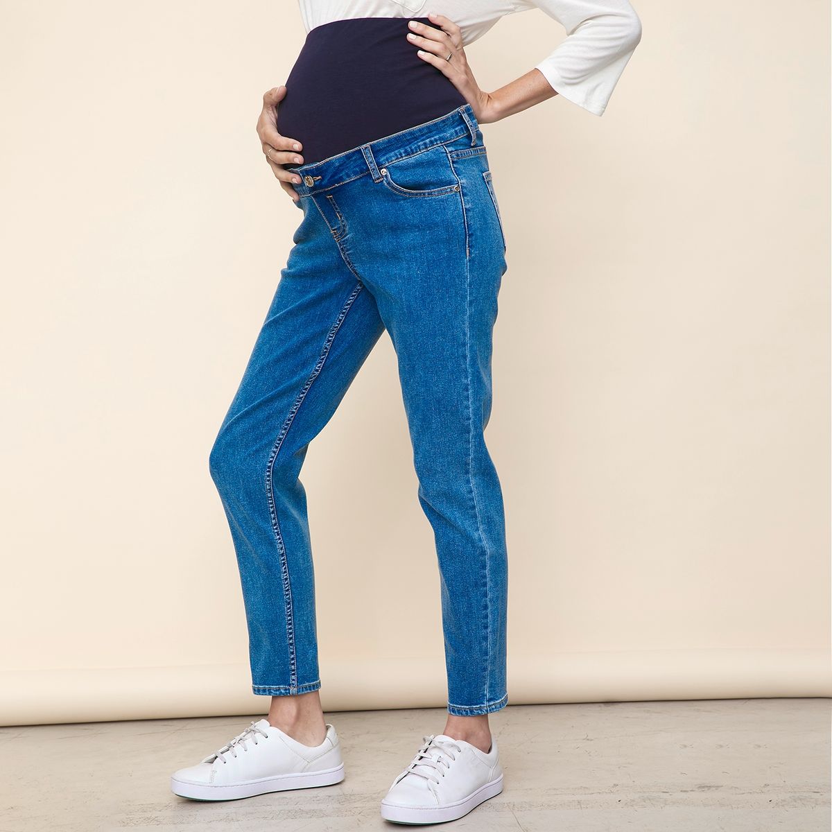 UNIVERSITY CLUB - Jeans Skinny Tiro Bajo Maternal Mujer University Club