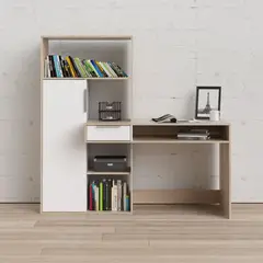 TVILUM - Escritorio con Estante Function Plus