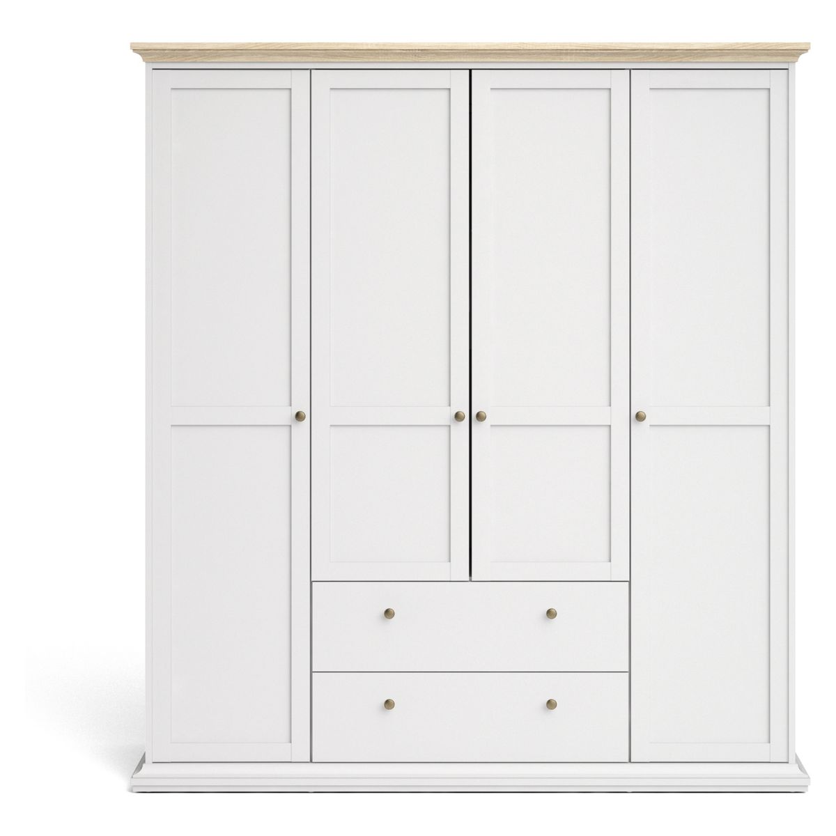 TVILUM - Tvilum Clóset 4 Puertas 2 Cajones Paris