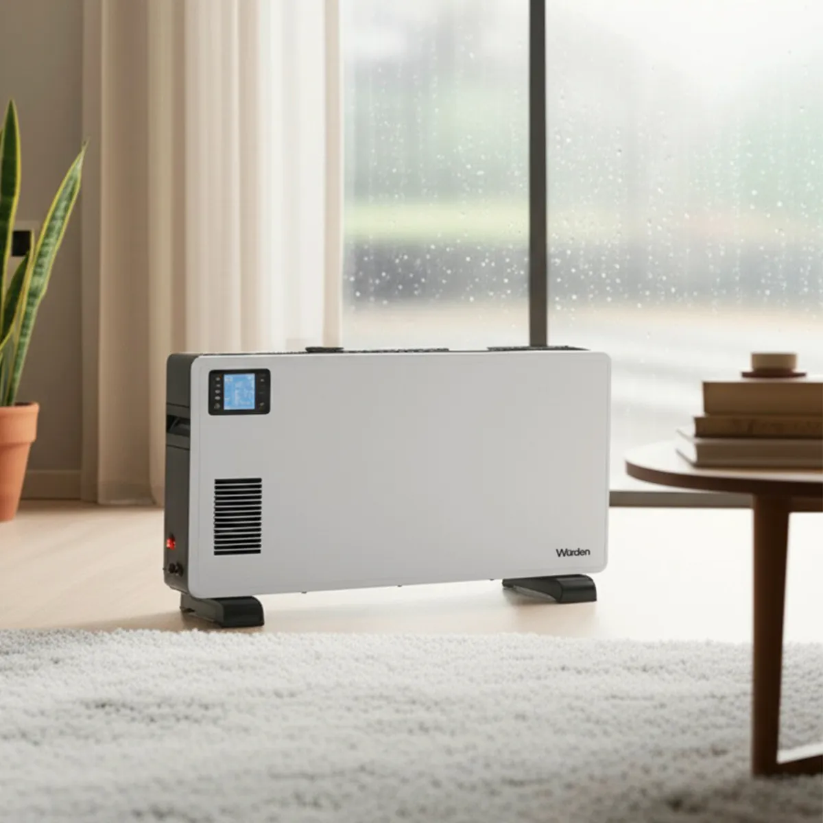 WURDEN - Estufa Convector Eléctrica Wurden 2200W con Termostato y Control Remoto