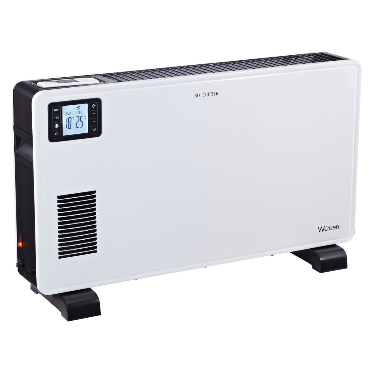 WURDEN - Estufa Convector Eléctrica Wurden 2200W con Termostato y Control Remoto