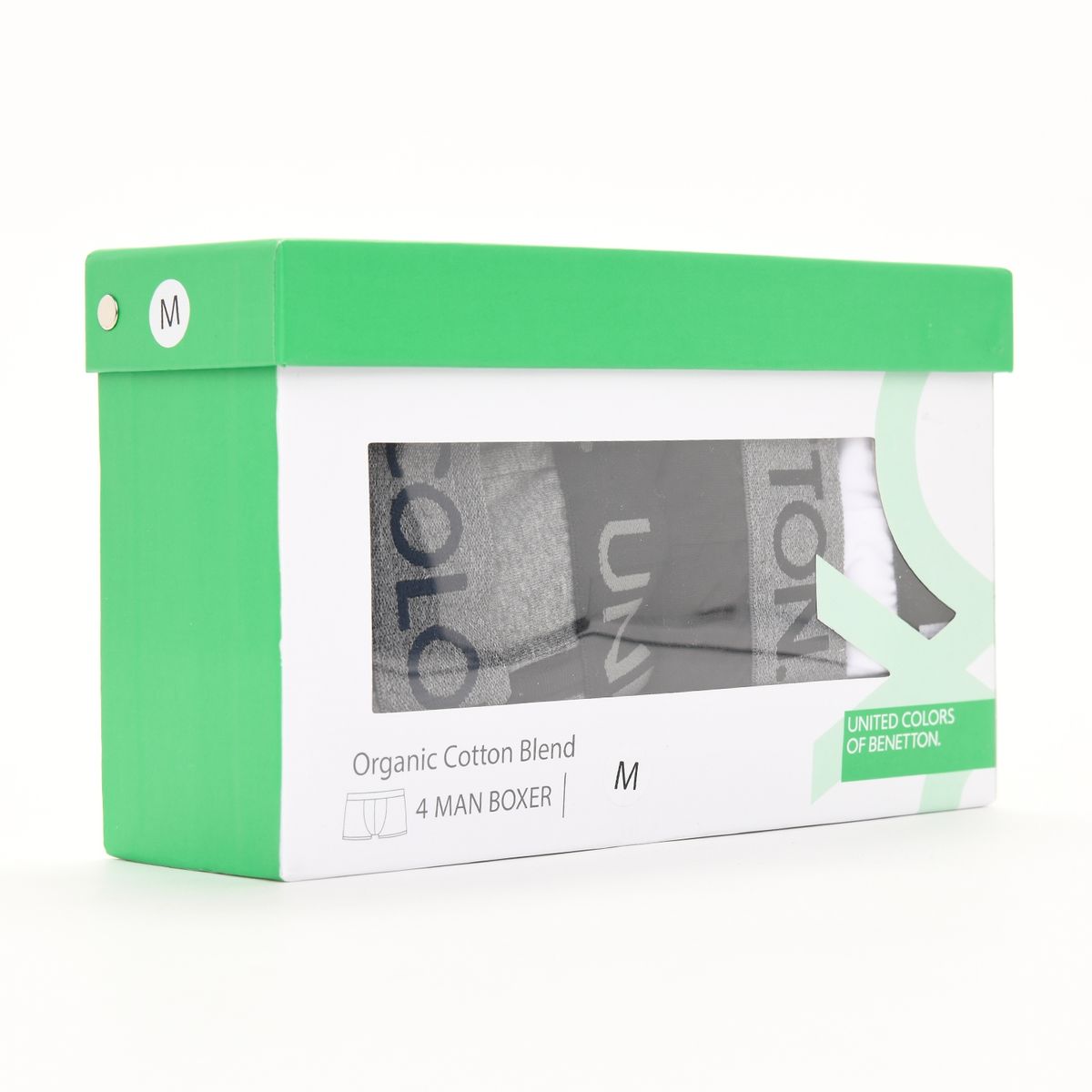 BENETTON - Pack de 4 Boxer de Algodón Hombre