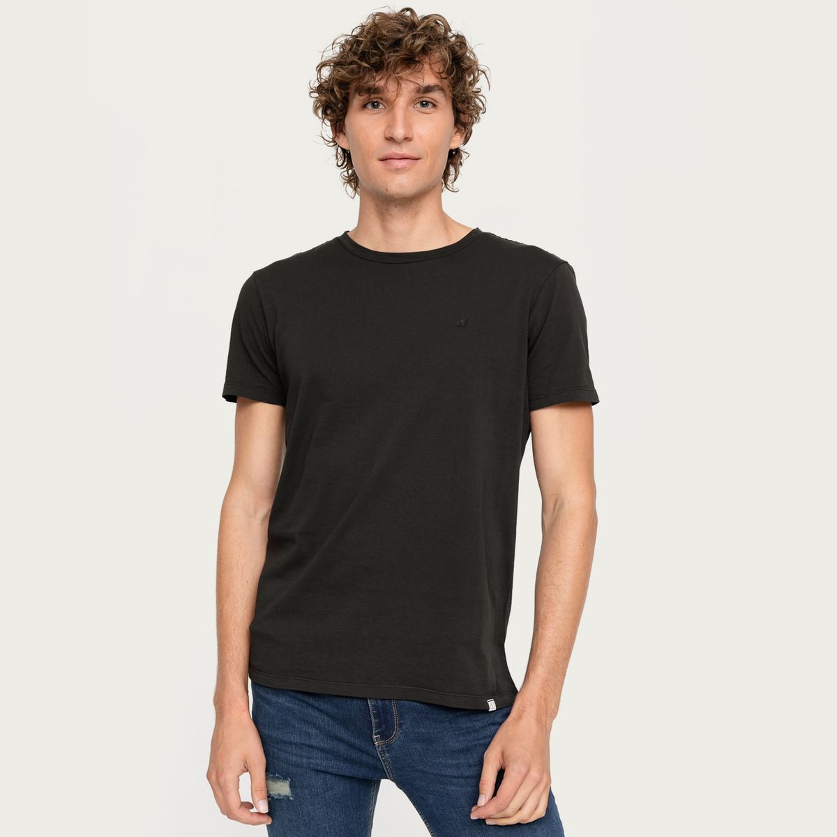 AMERICANINO - Americanino Polera Básica Cuello Redondo Hombre