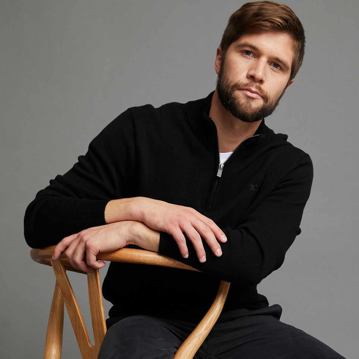 WOLF&HANK - Sweater Half Zipper Hombre