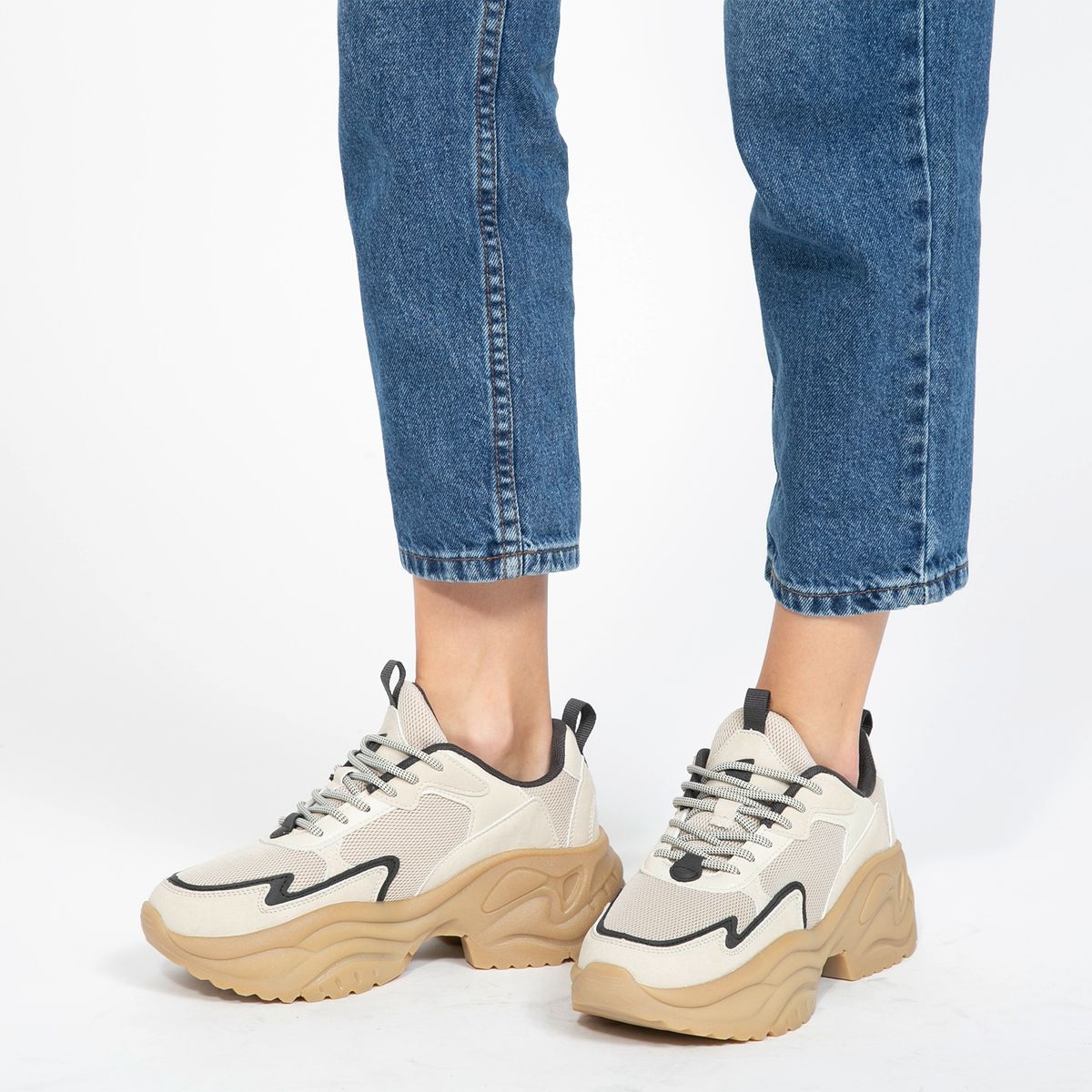 AMERICANINO - Zapatilla Urbana Mujer Beige