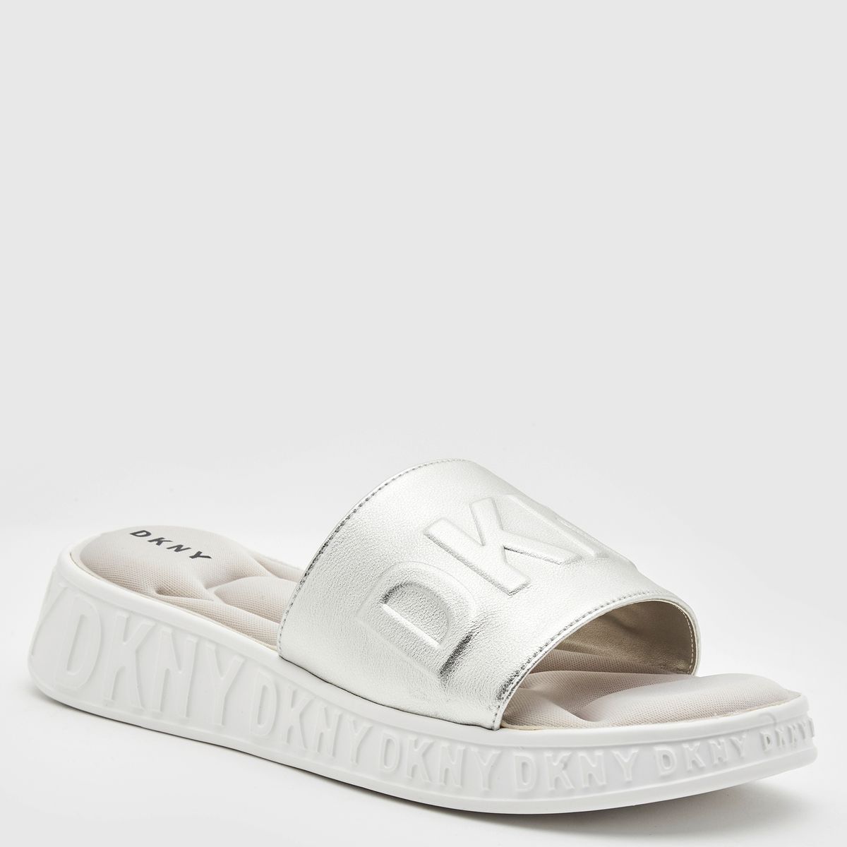 DKNY - Sandalia Mujer Plateada